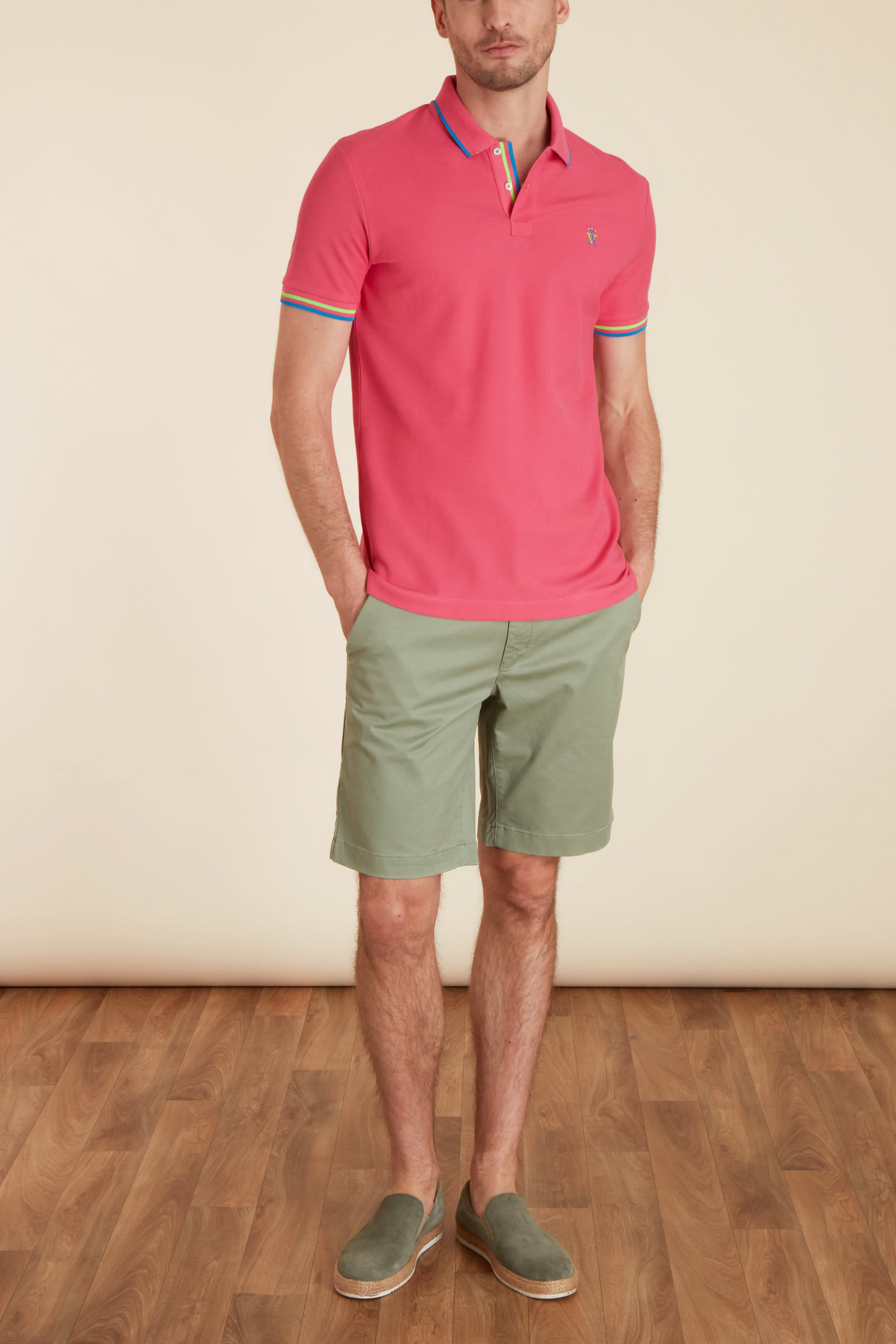 Polo à Détails Fluo