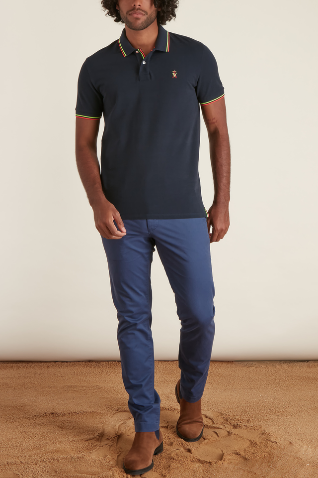 Polo Manches Courtes avec détails Fluo - Image principale