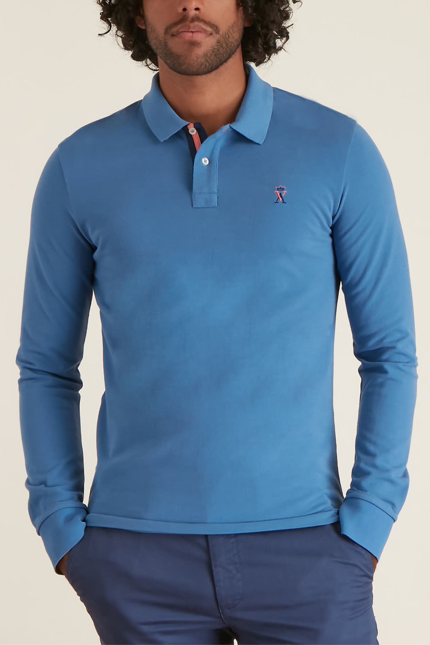Polo Ajusté Manches Longues