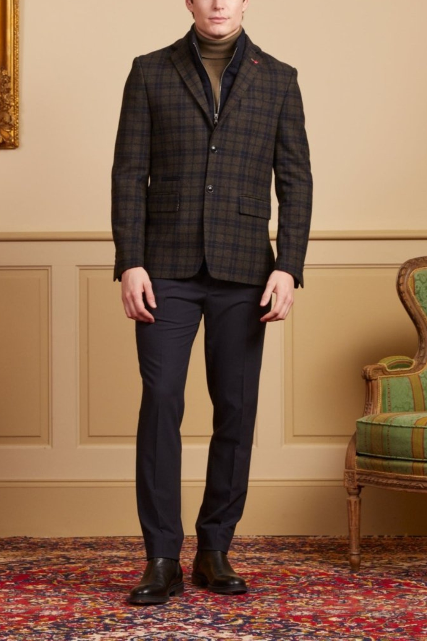 Blazer Slim à carreaux