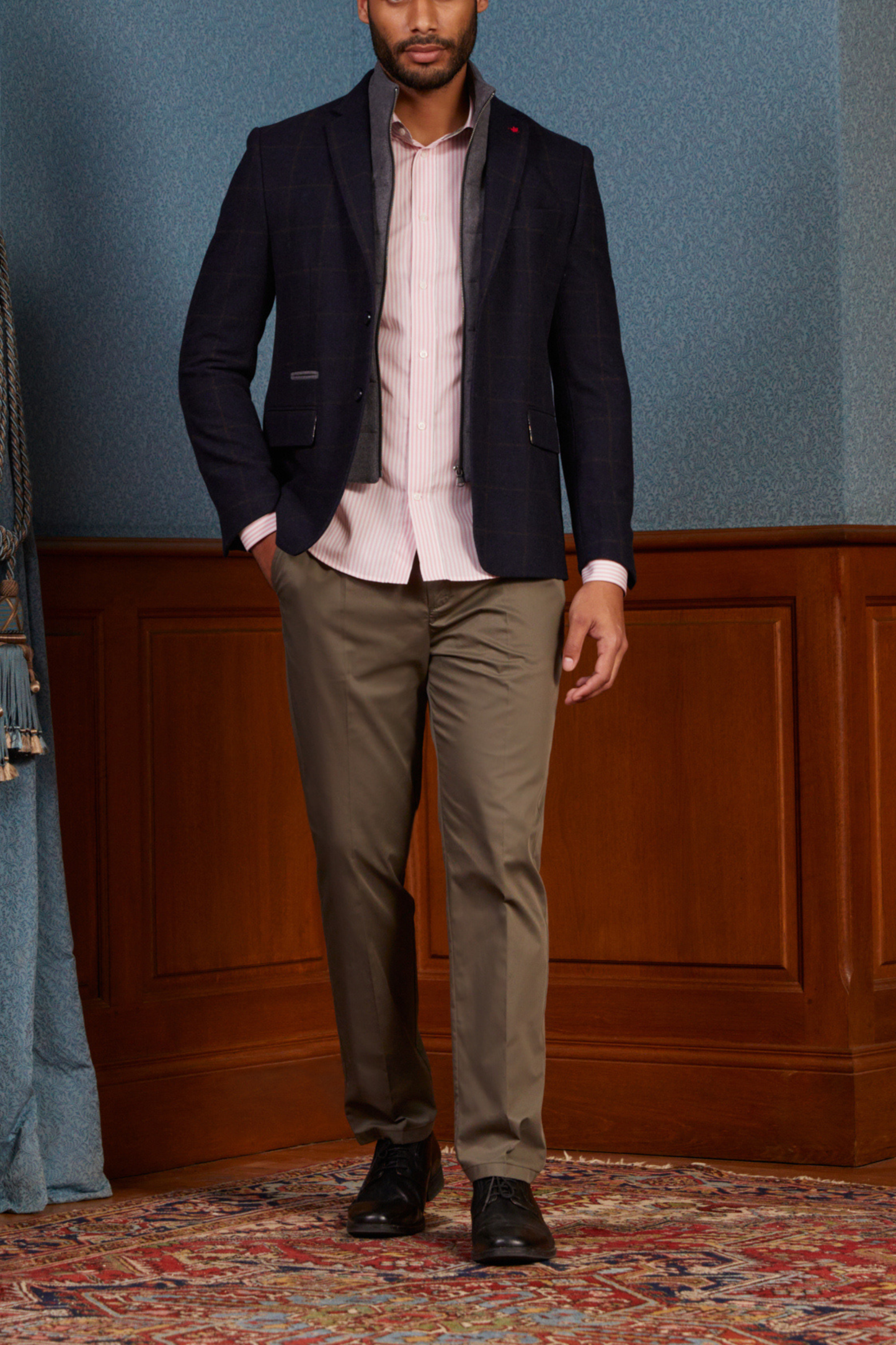 Blazer Slim à carreaux