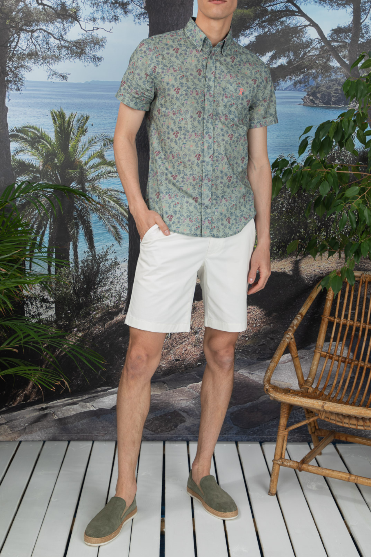 Chemise Slim Manches Courtes