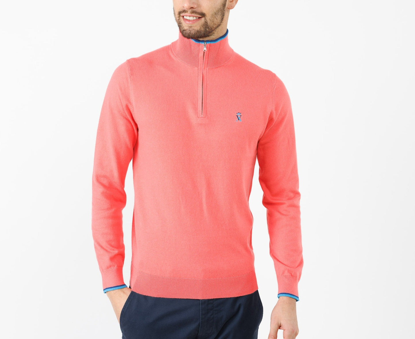 Pull Keat Col Zippé