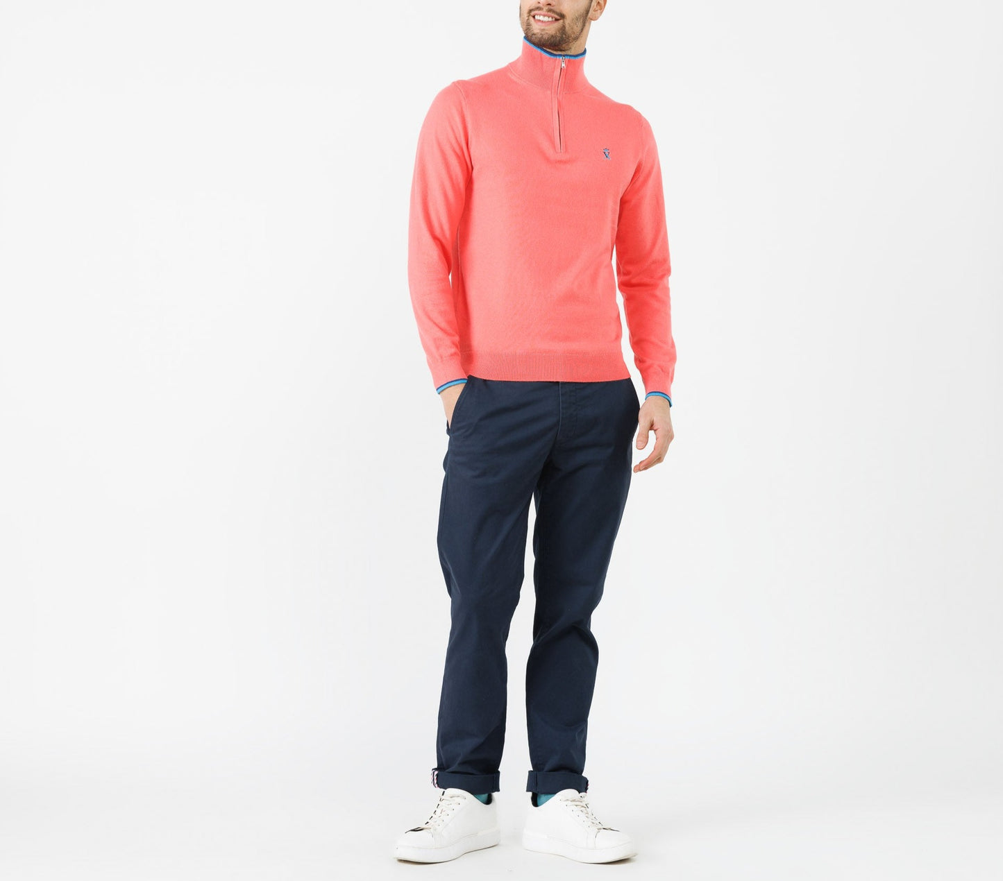 Pull Keat Col Zippé