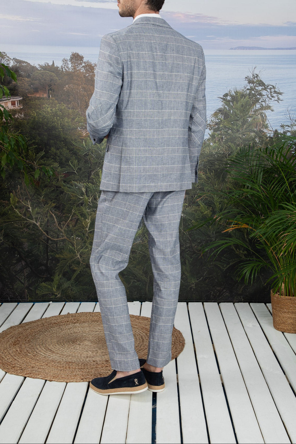 Blazer à motifs pieds de poule