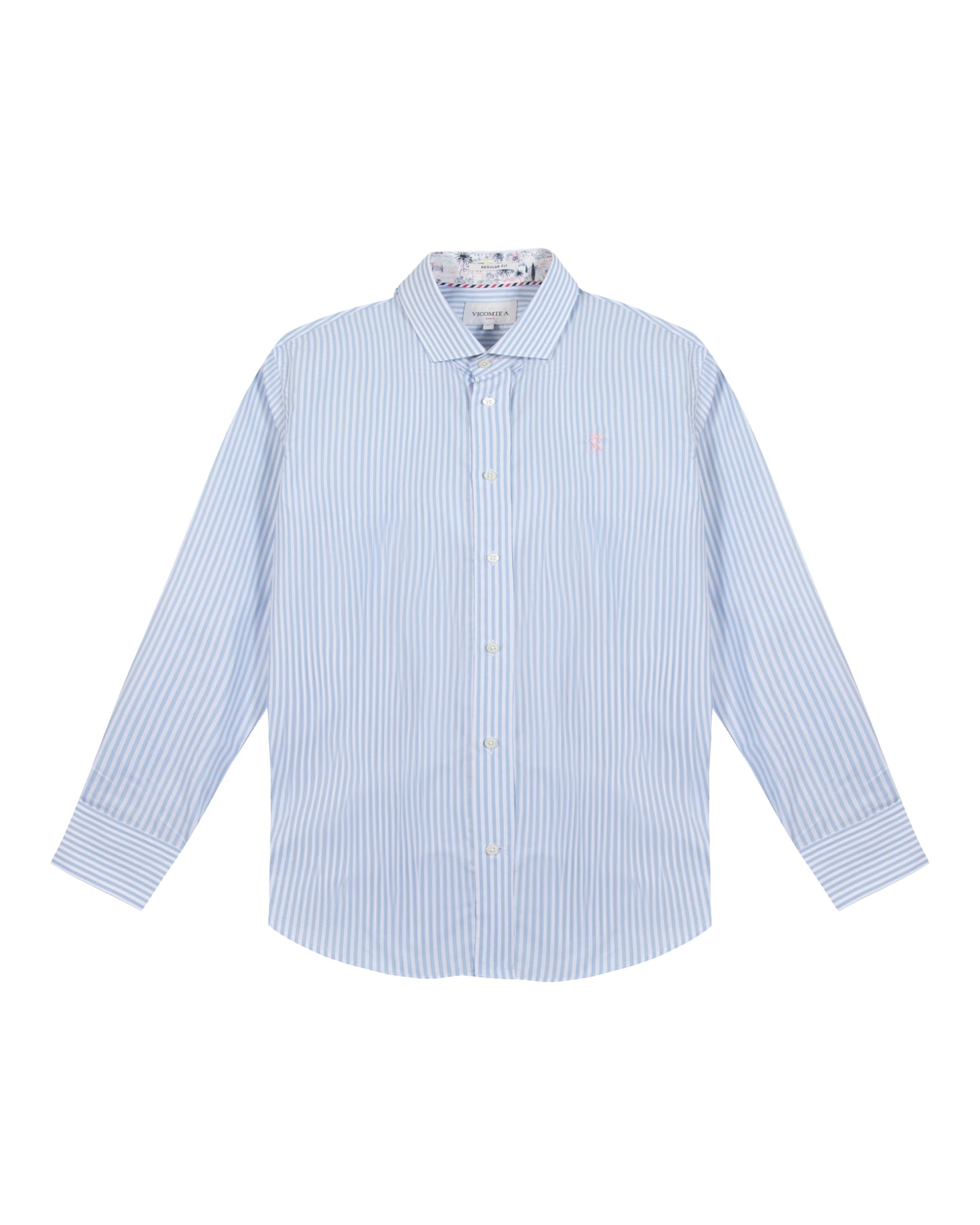 Chemise Regular à Fines Rayures