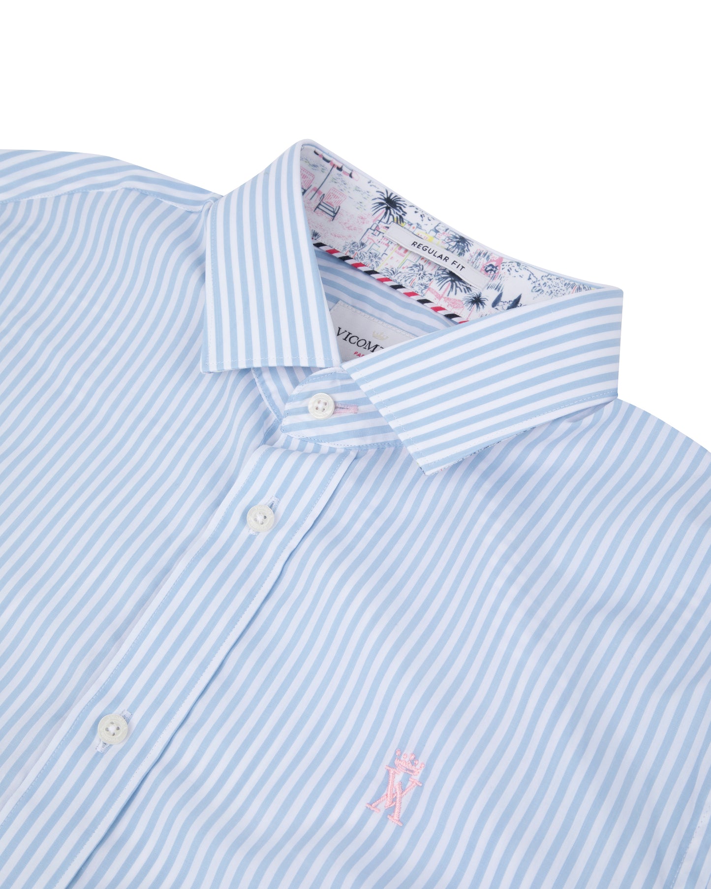 Chemise Regular à Fines Rayures