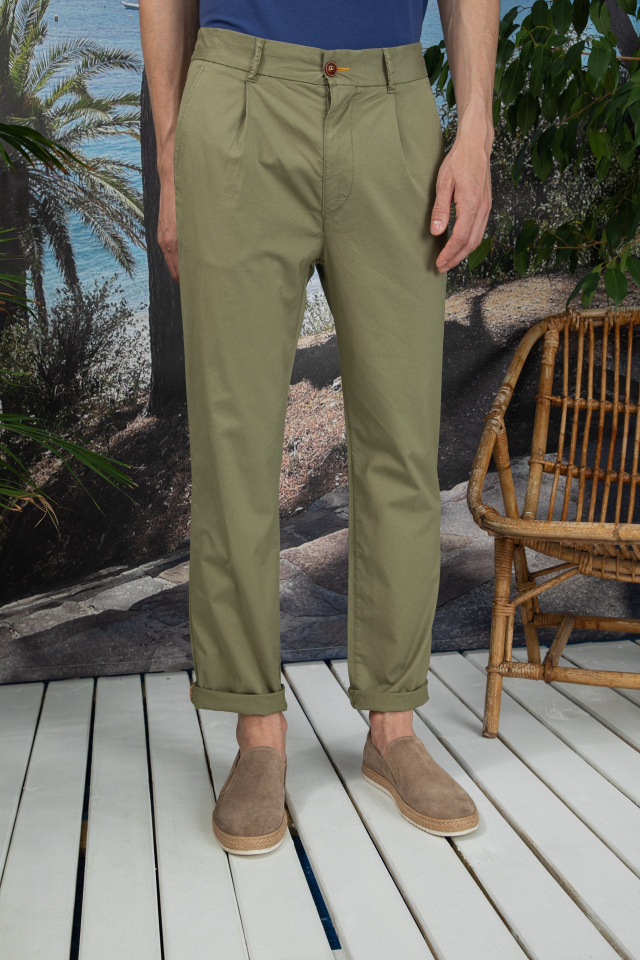 Pantalon Chino à Pinces