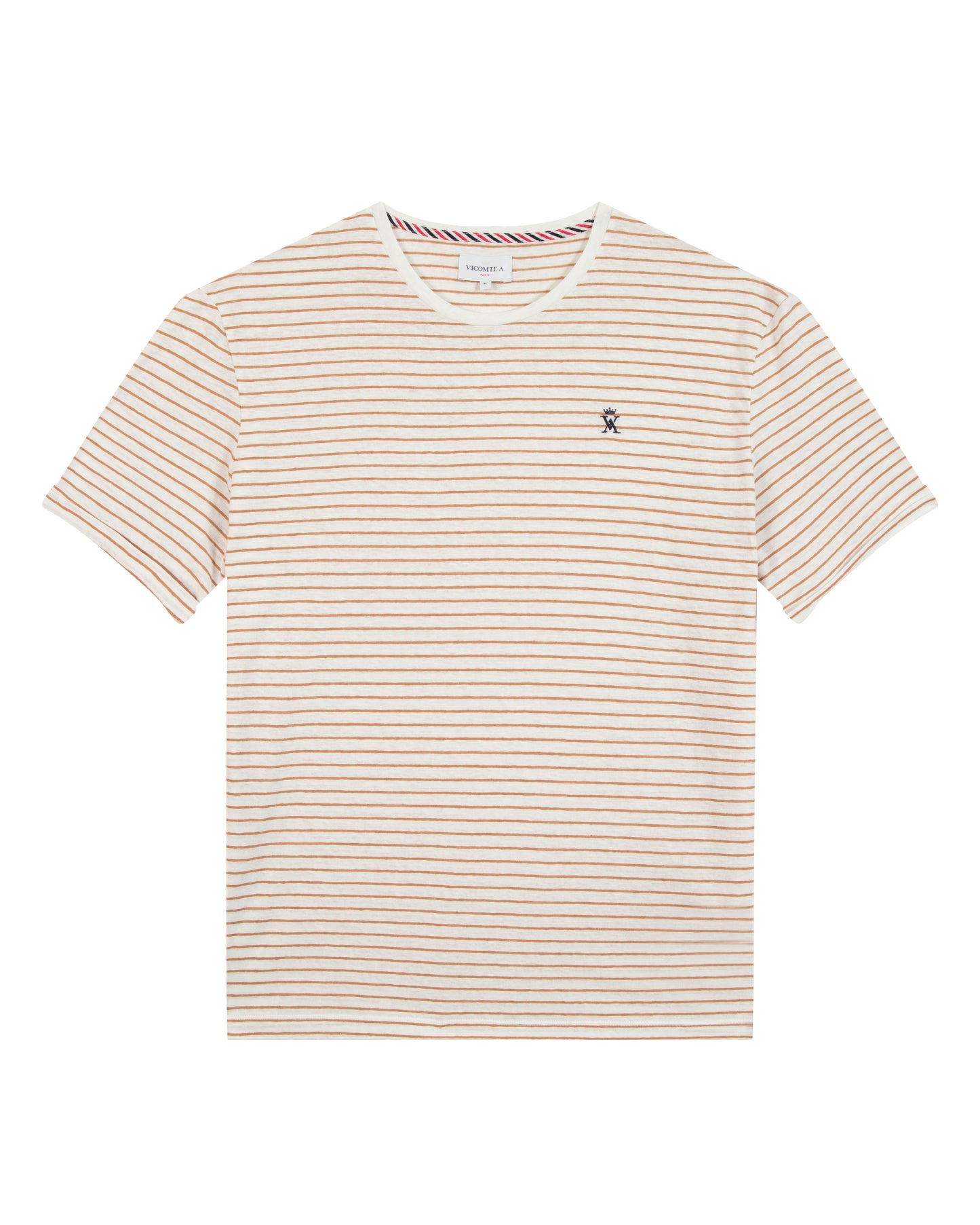 T-shirt col Rond Marinière
