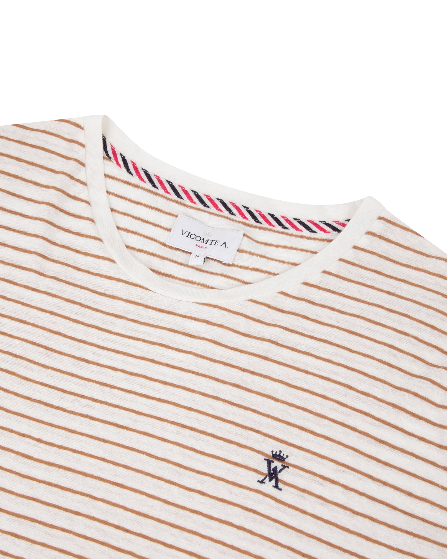 T-shirt col Rond Marinière