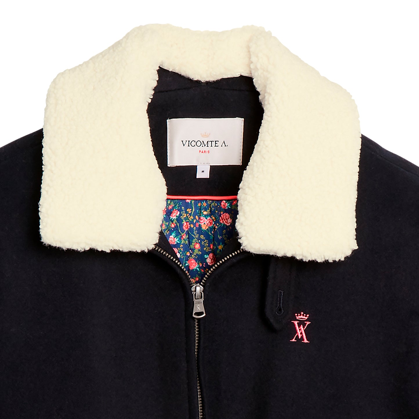 Blouson avec Col en Fourrure
