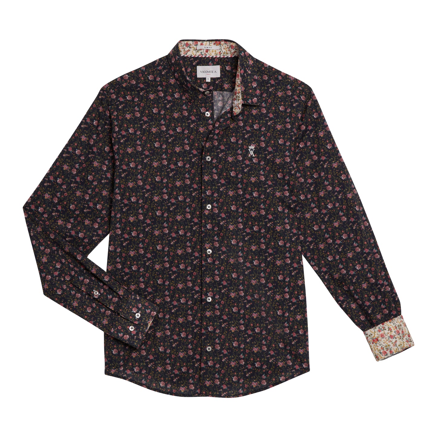 Chemise Slim à Imprimé Bouquet