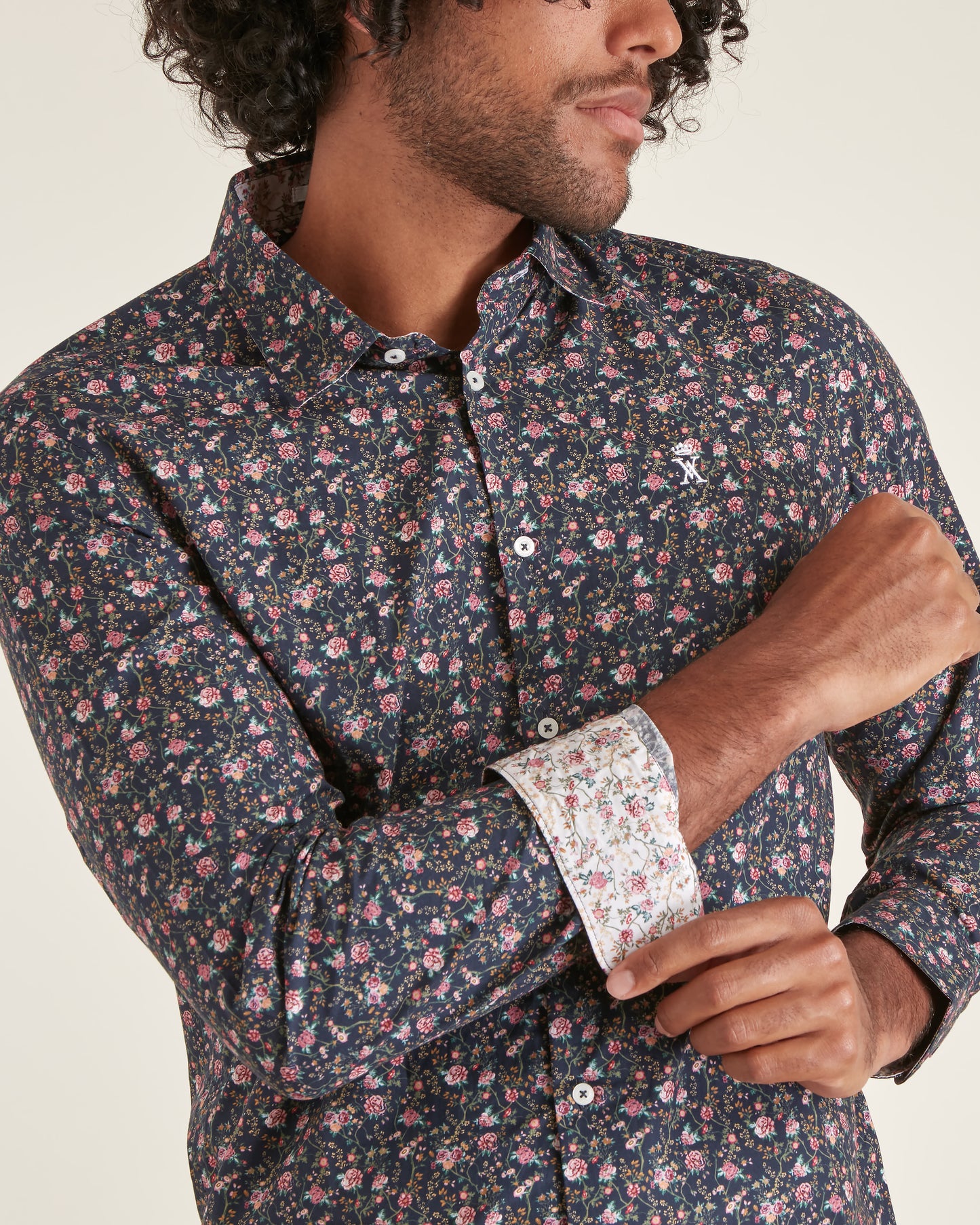 Chemise Slim à Imprimé Bouquet