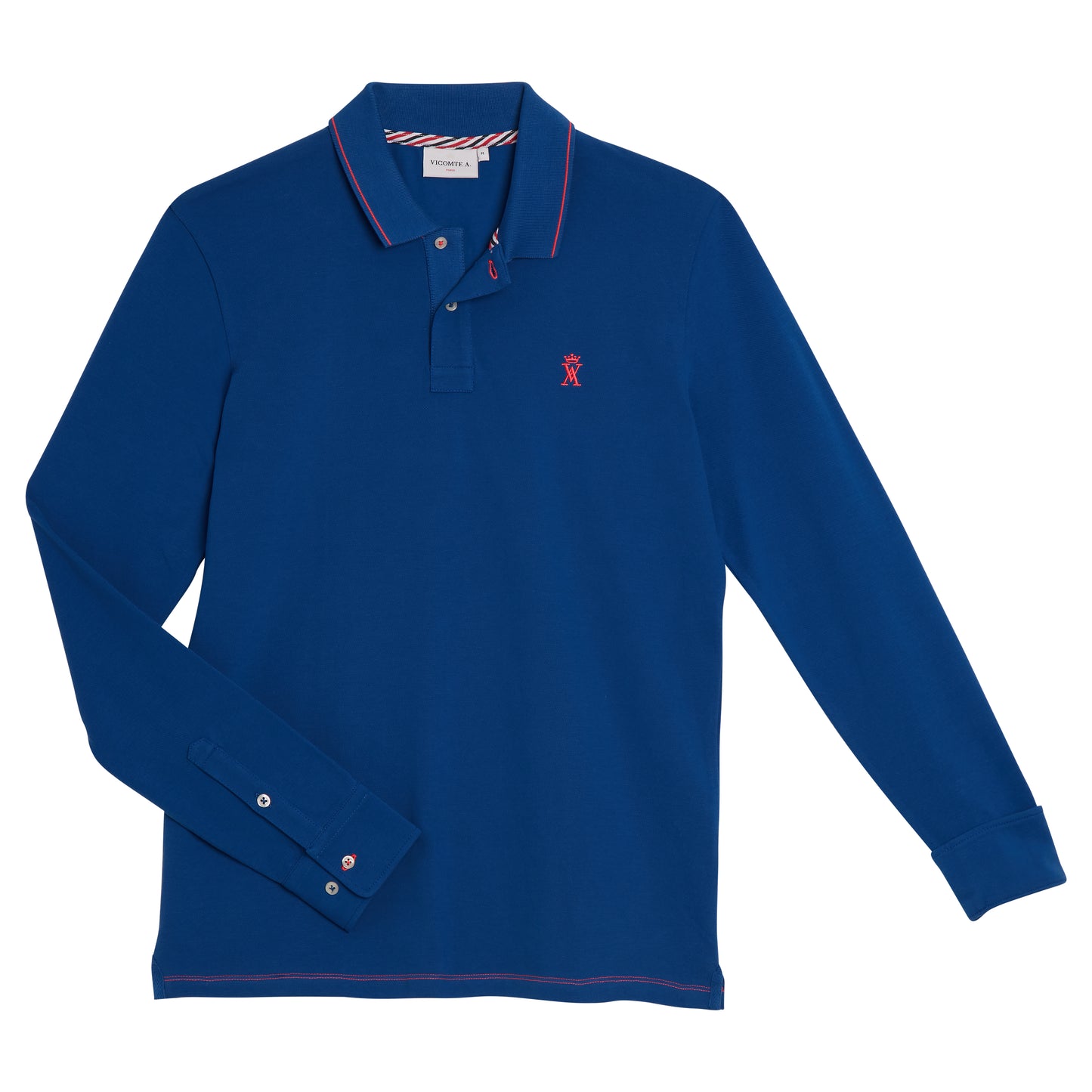 Polo Ajusté à Détails Fluo