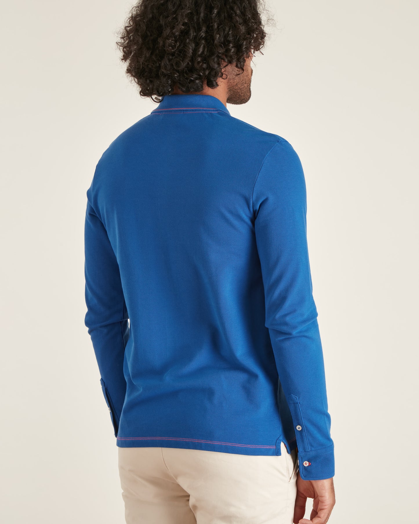 Polo Ajusté à Détails Fluo