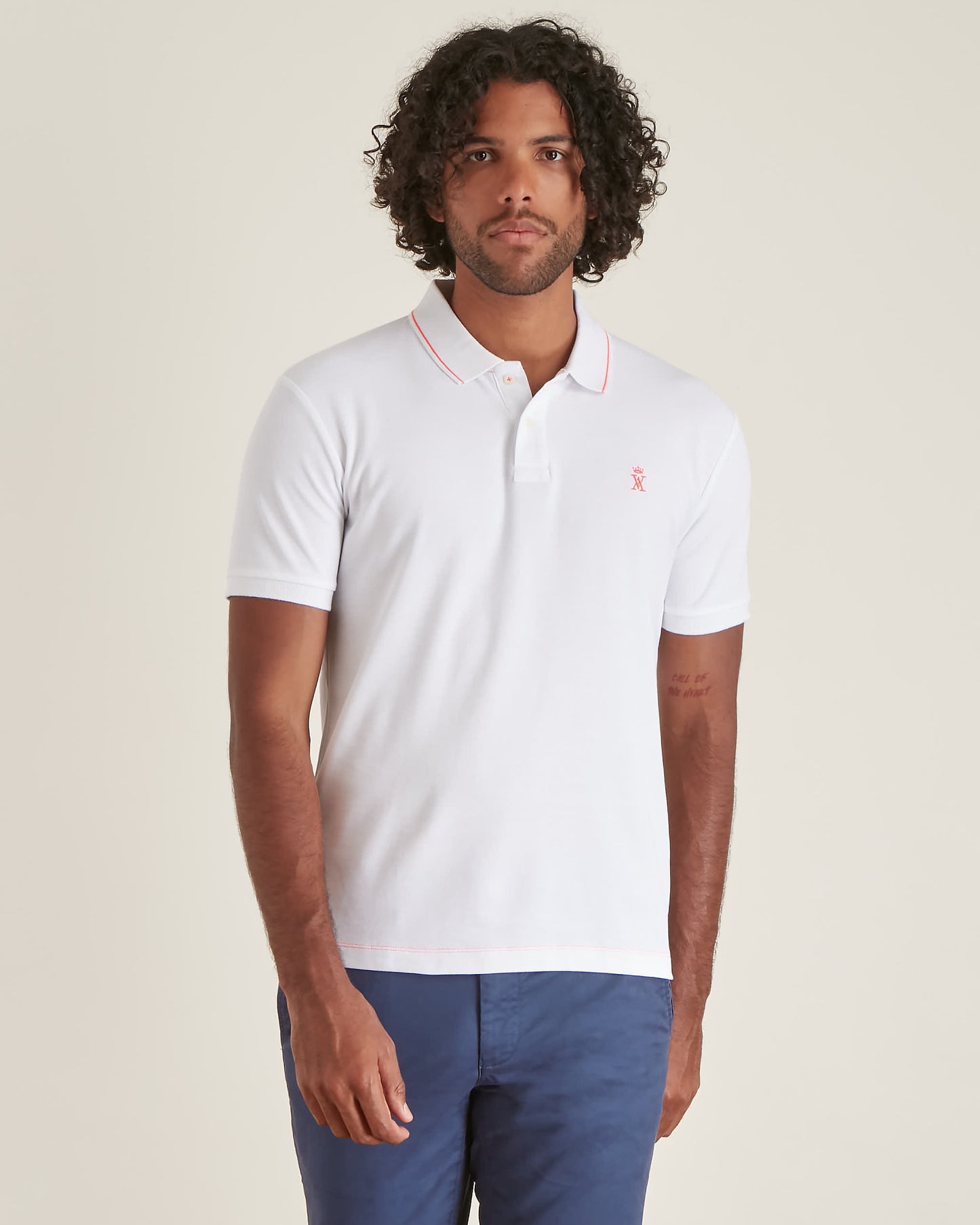 Polo à Détails Fluo