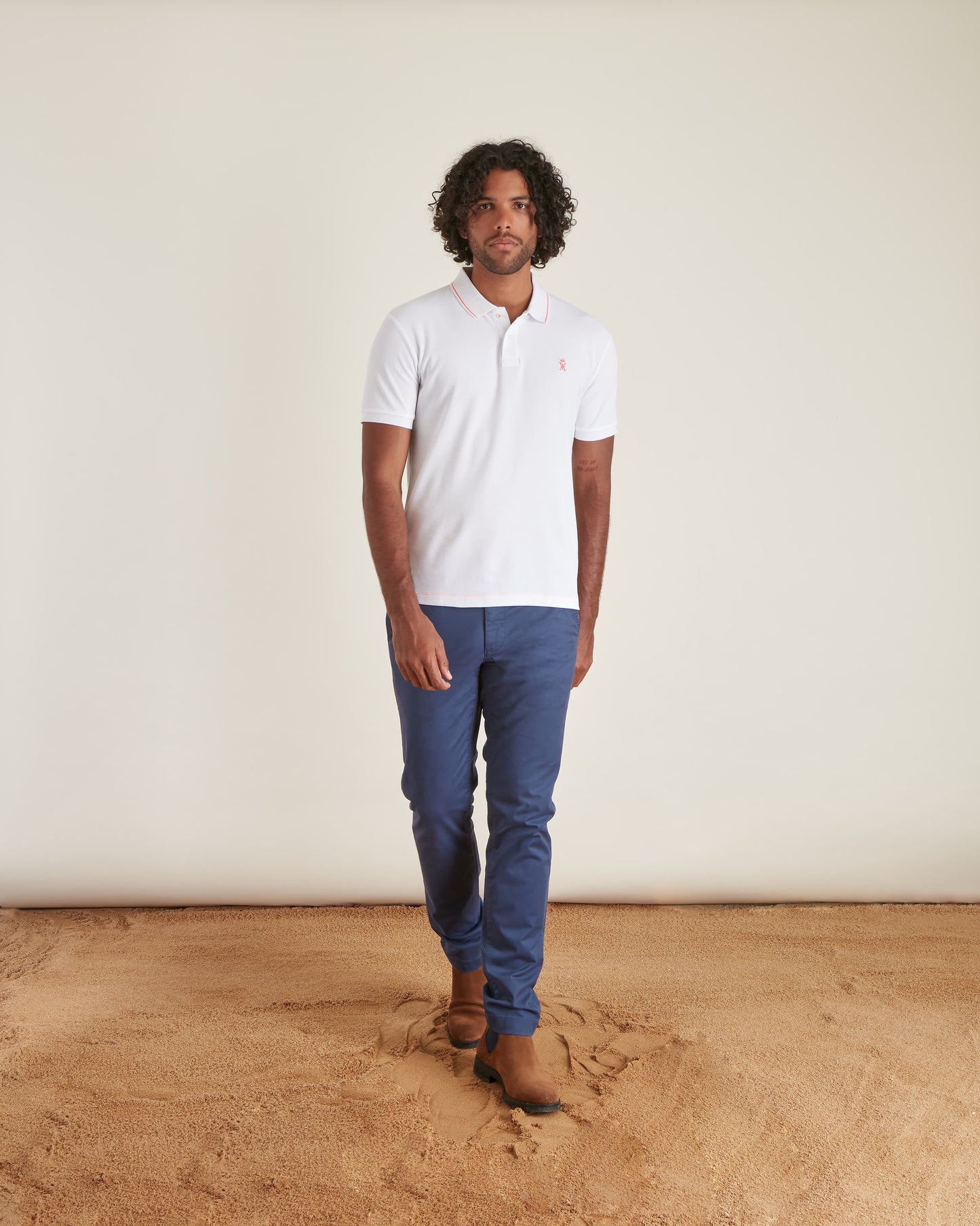 Polo à Détails Fluo