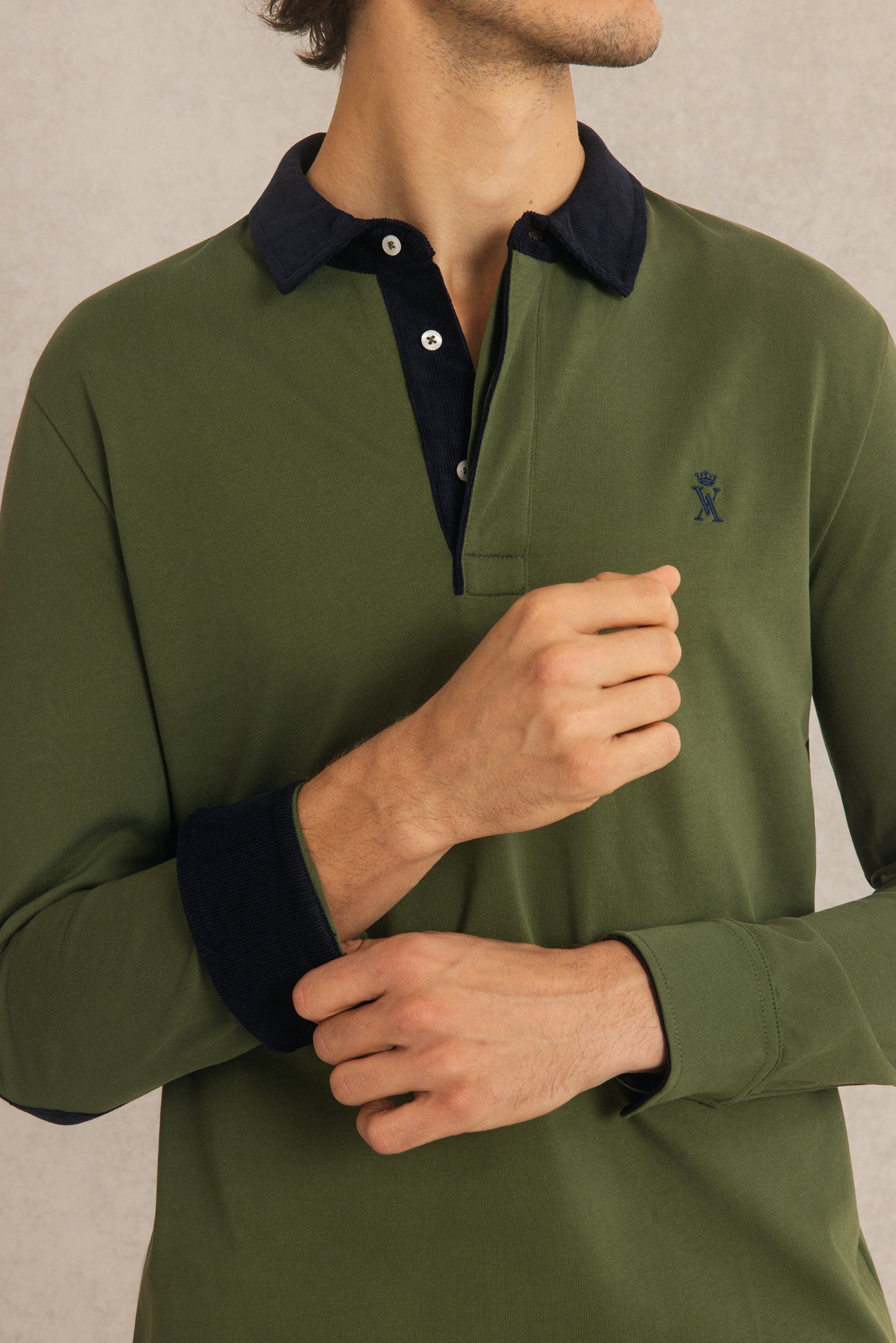 Polo à Détails Velours