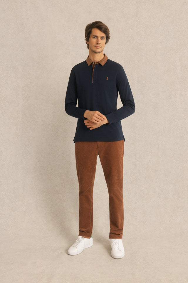 Polo à Détails Velours - Image principale