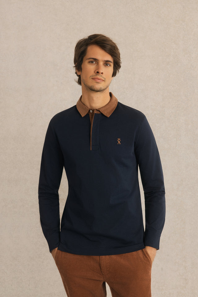 Polo à Détails Velours - Image principale