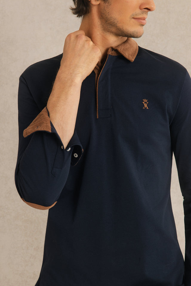 Polo à Détails Velours - Image principale