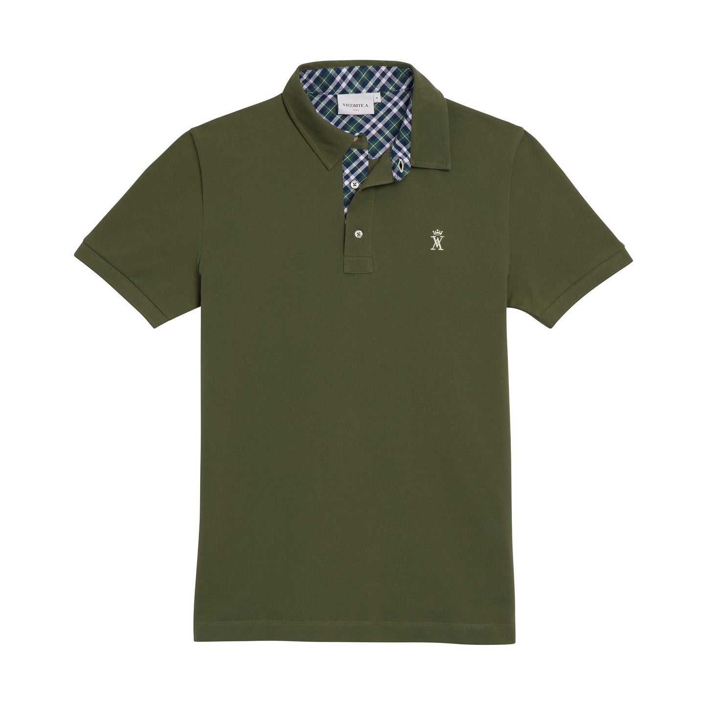 Polo à Détails Tartan