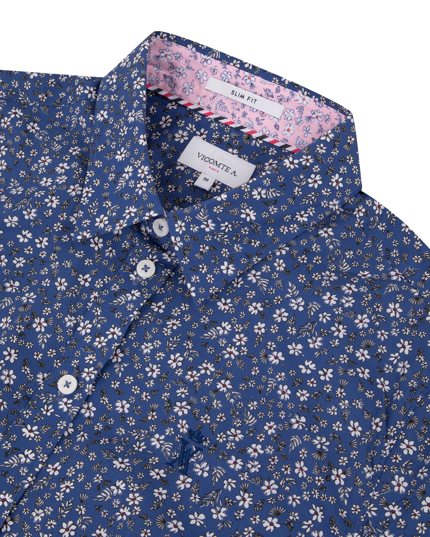 Chemise Slim Motif Printemps