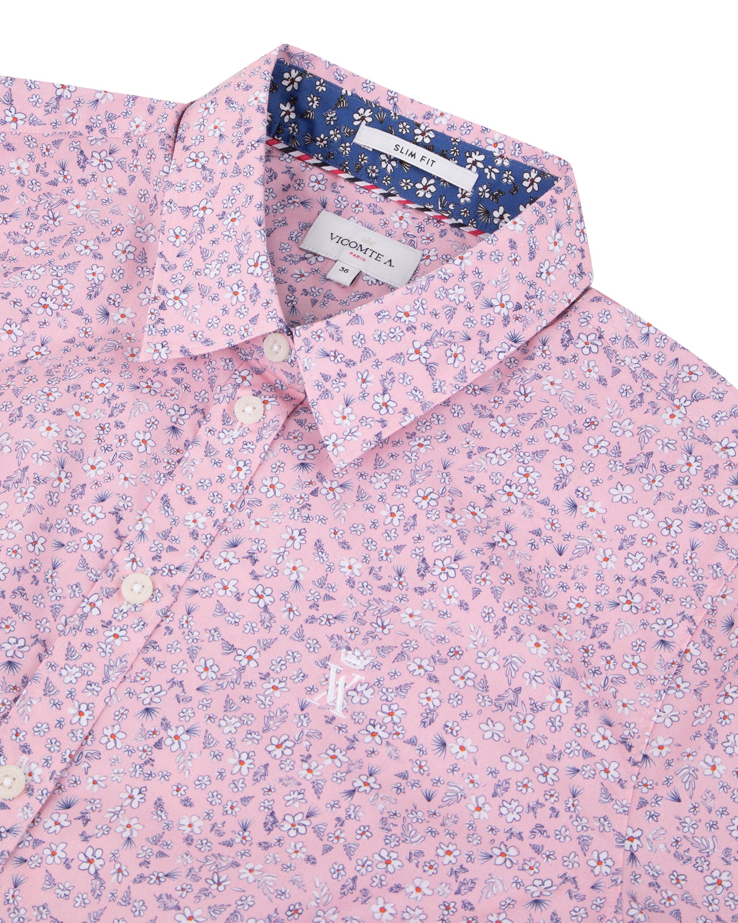 Chemise Slim Motif Printemps