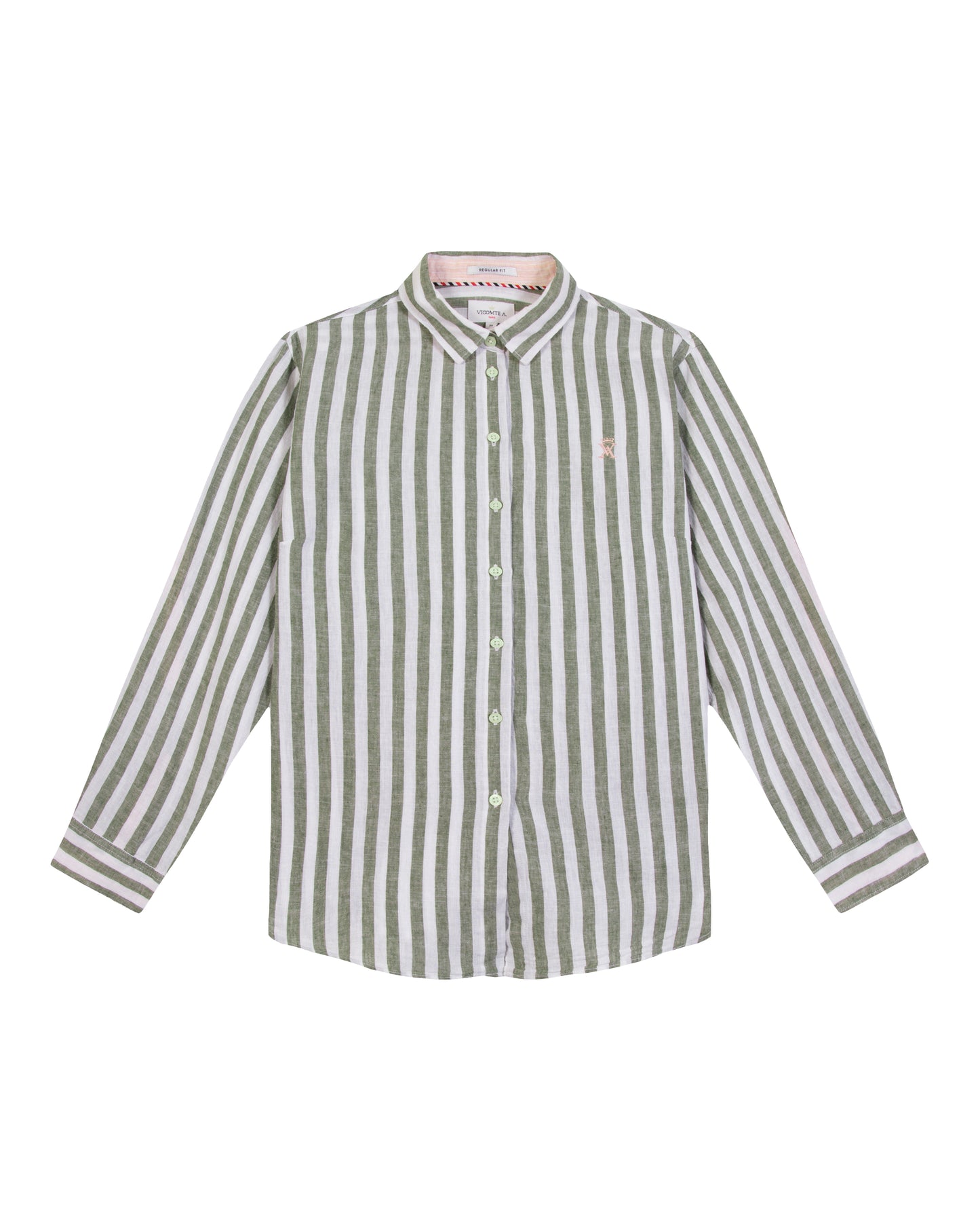 Chemise Regular à Large Rayures