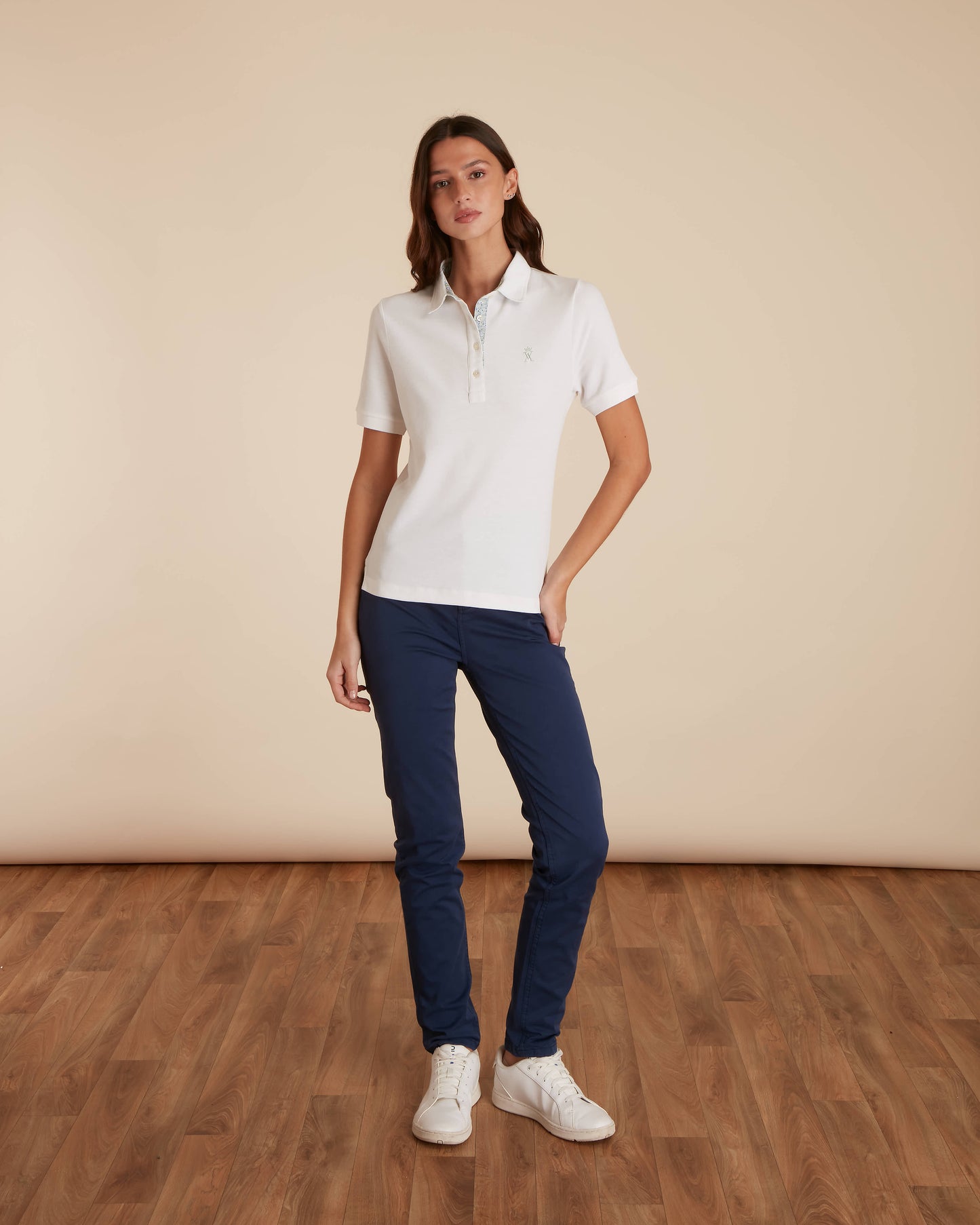 Polo à Détails Imprimé