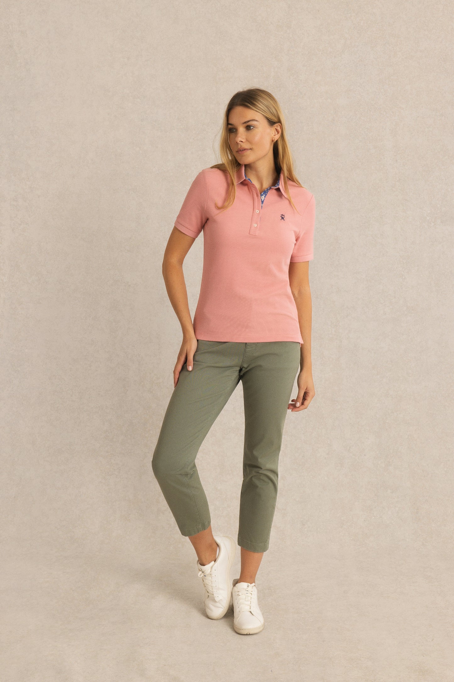Polo à Détails Imprimé
