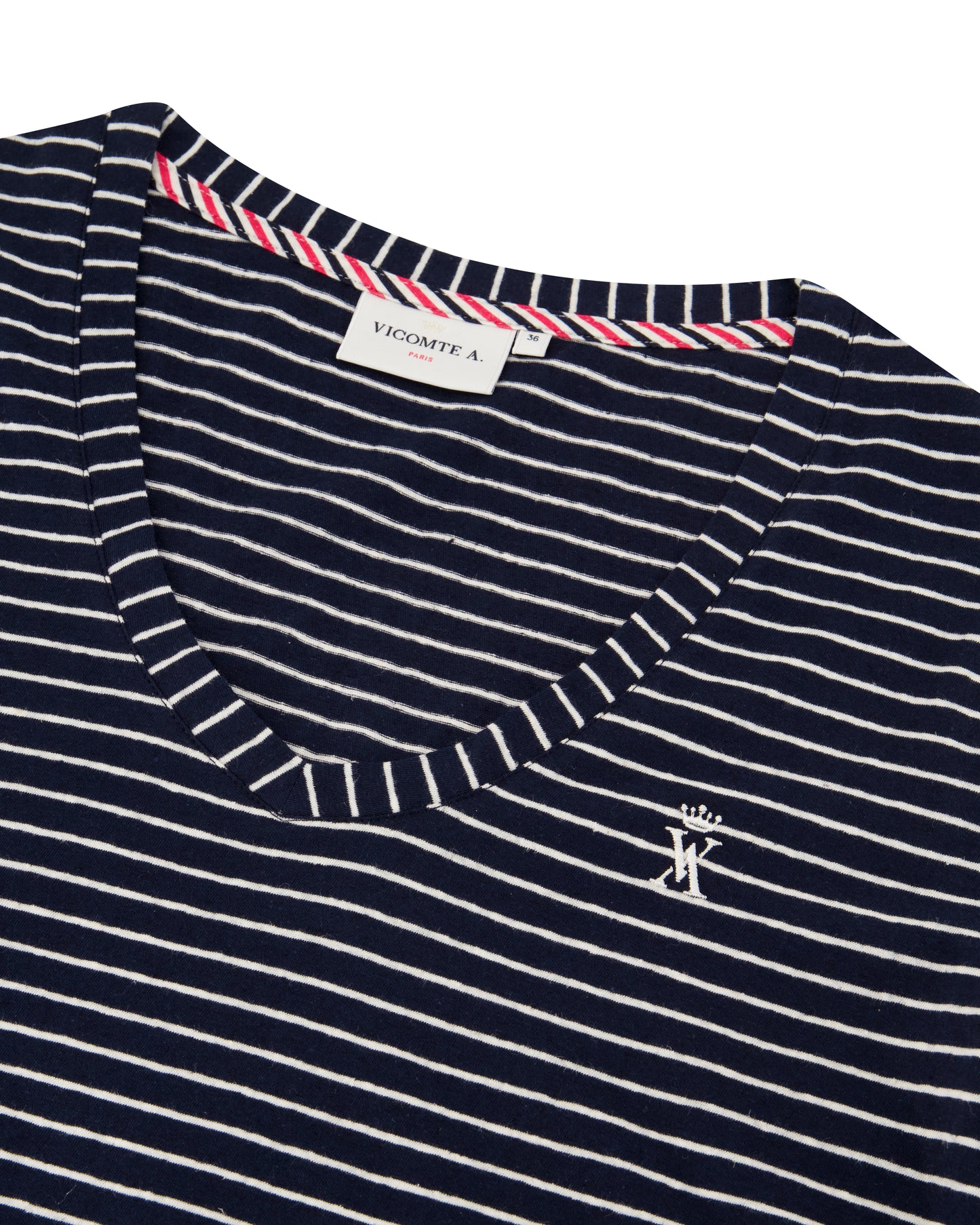 T-shirt Col V