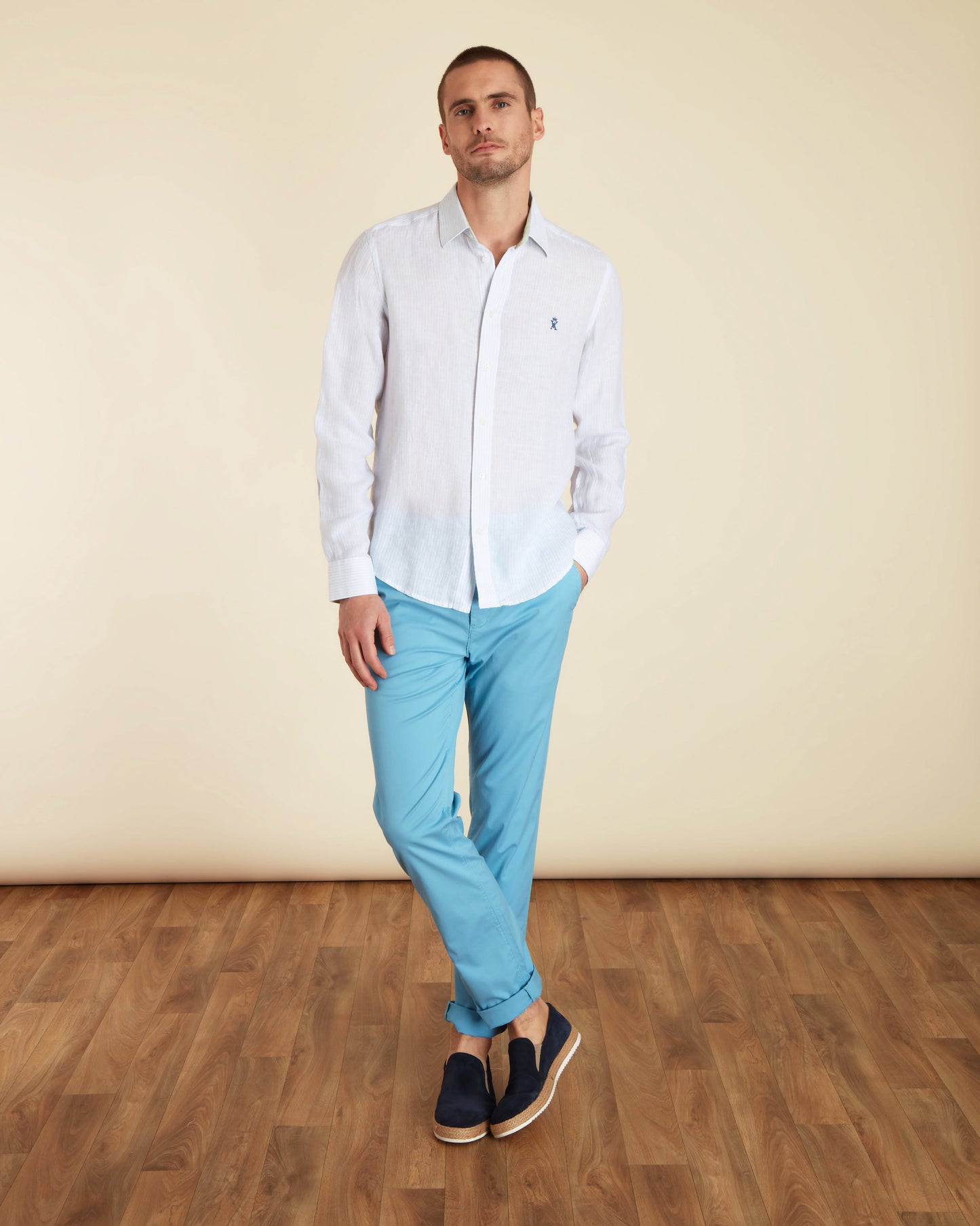 Chemise Slim Légère à Rayures