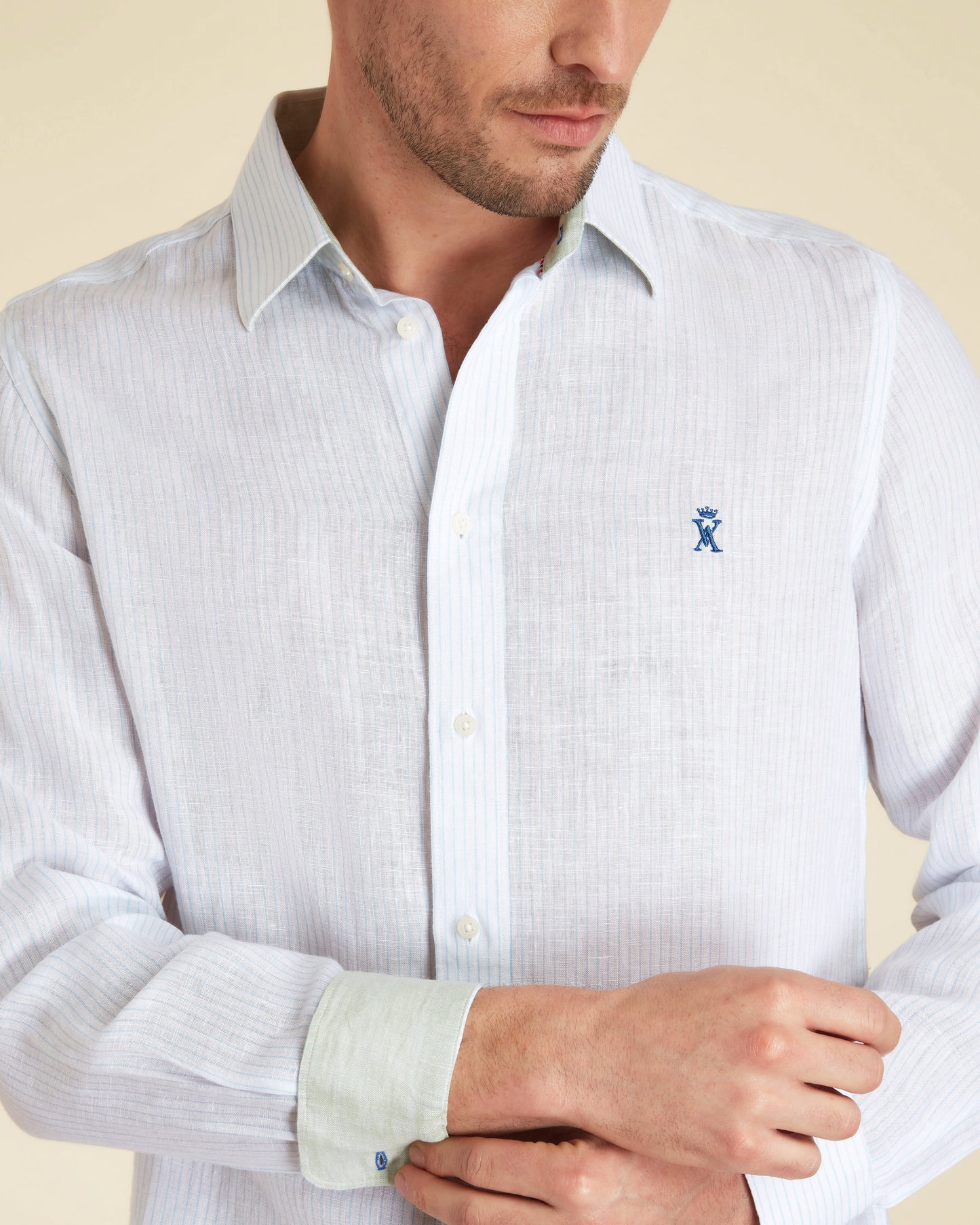 Chemise Slim Légère à Rayures