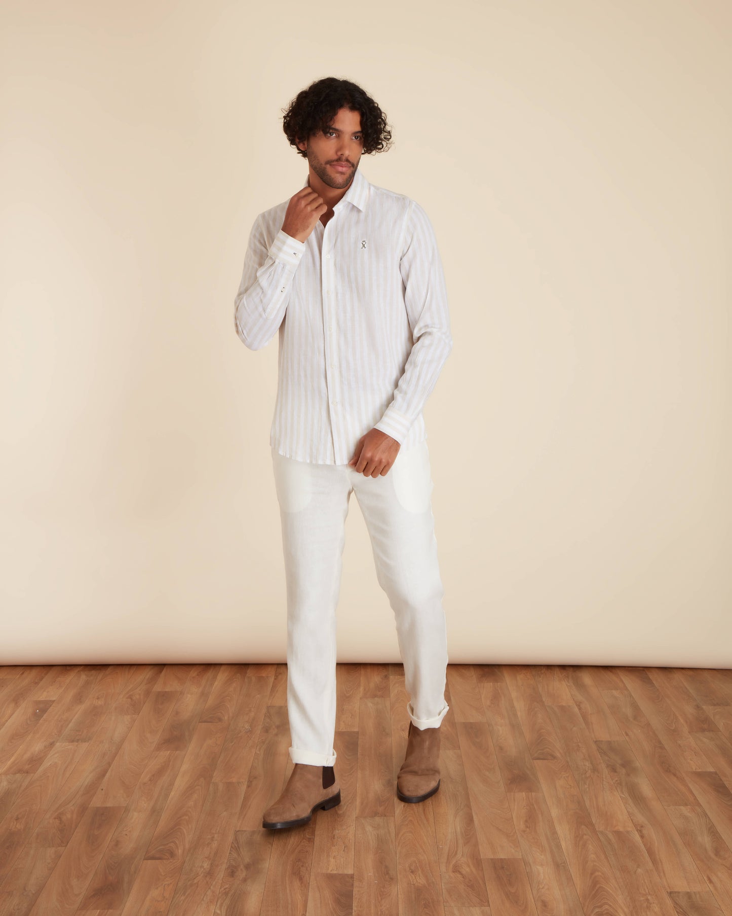Chemise Regular à Rayures Larges
