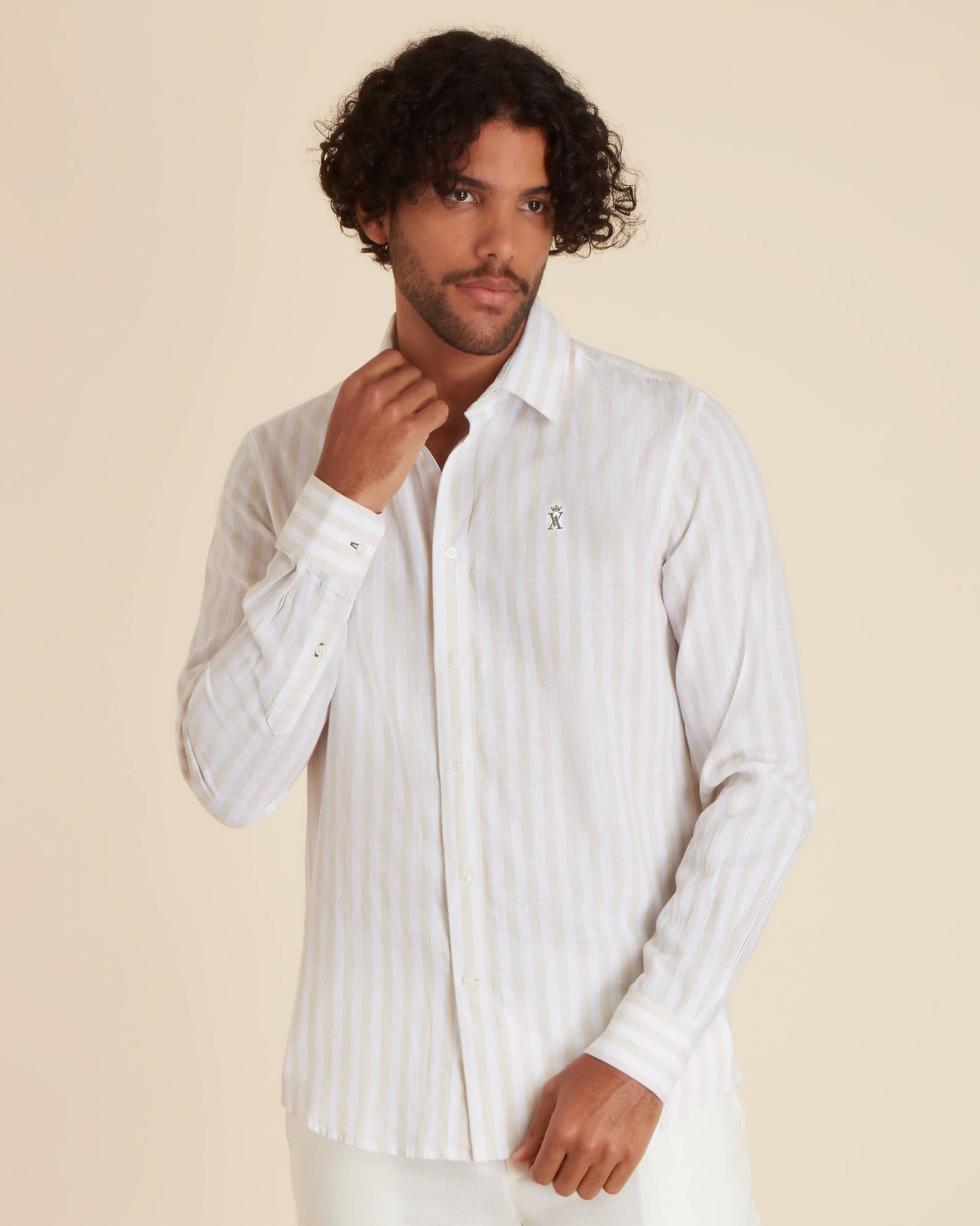 Chemise Regular à Rayures Larges