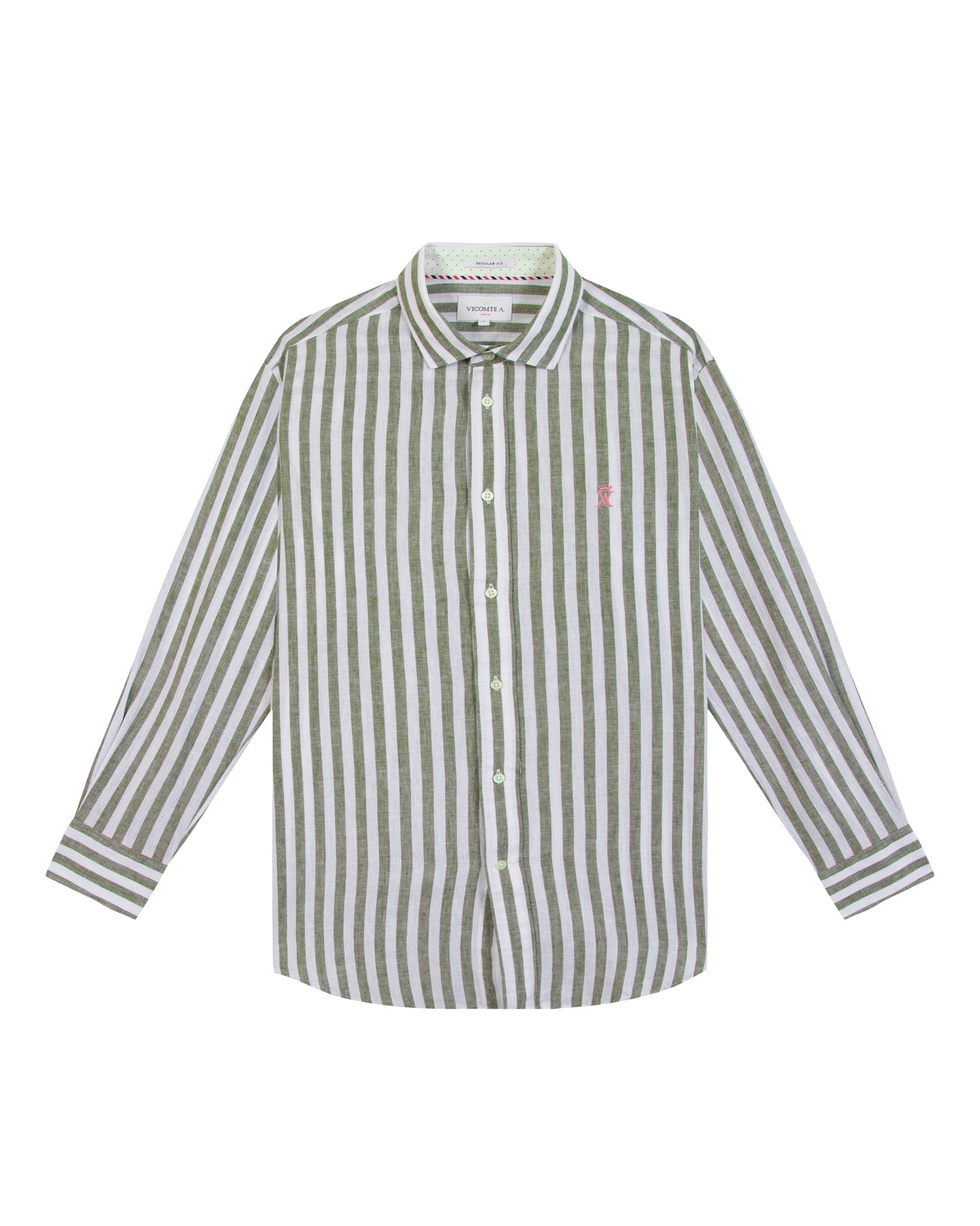 Chemise Regular à Rayures Larges