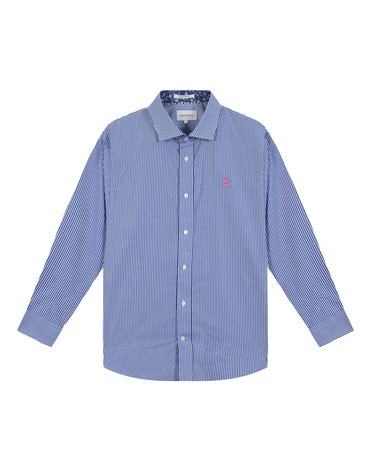 Chemise Regular à Fines Rayures