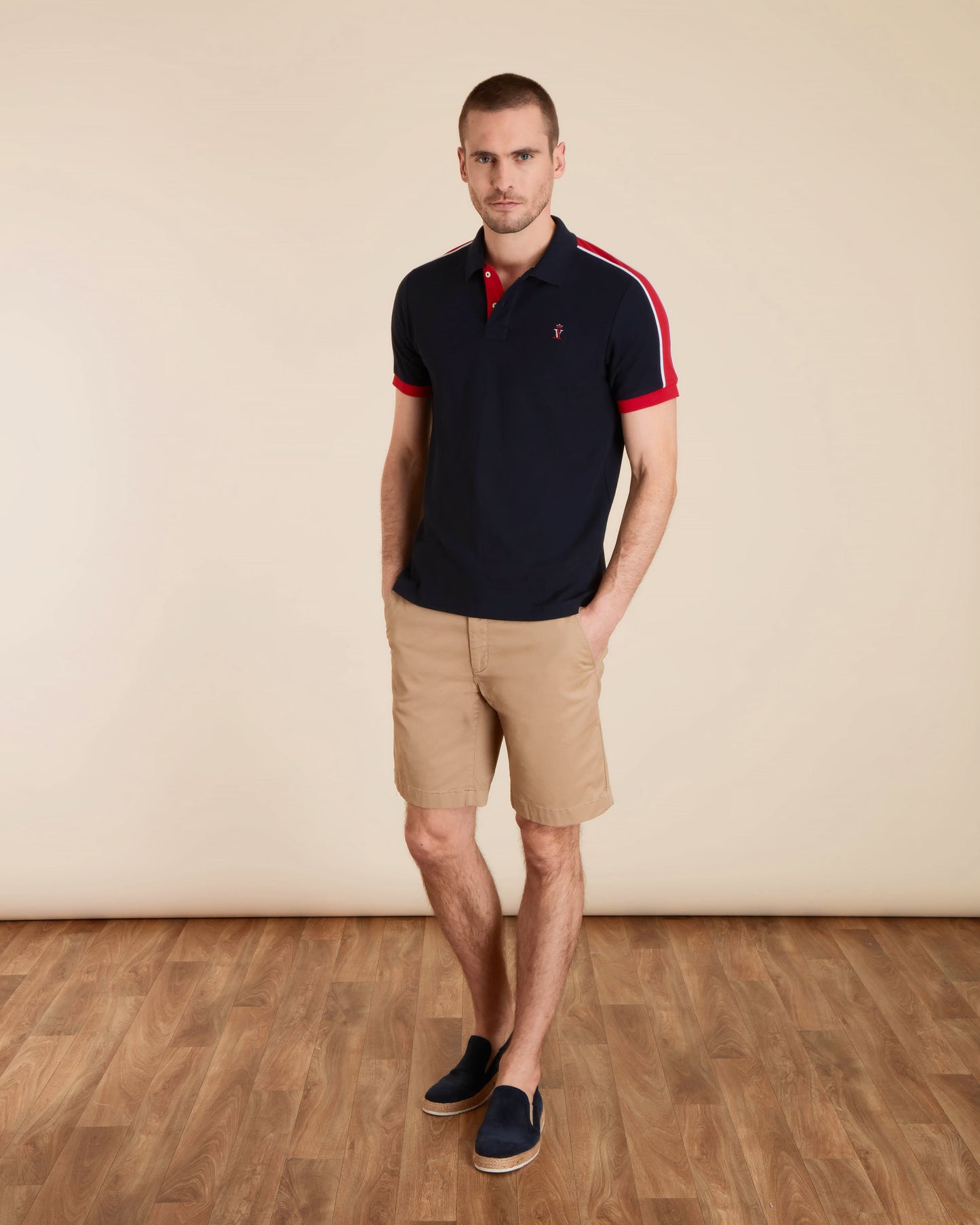 Polo Pilote Tricolore
