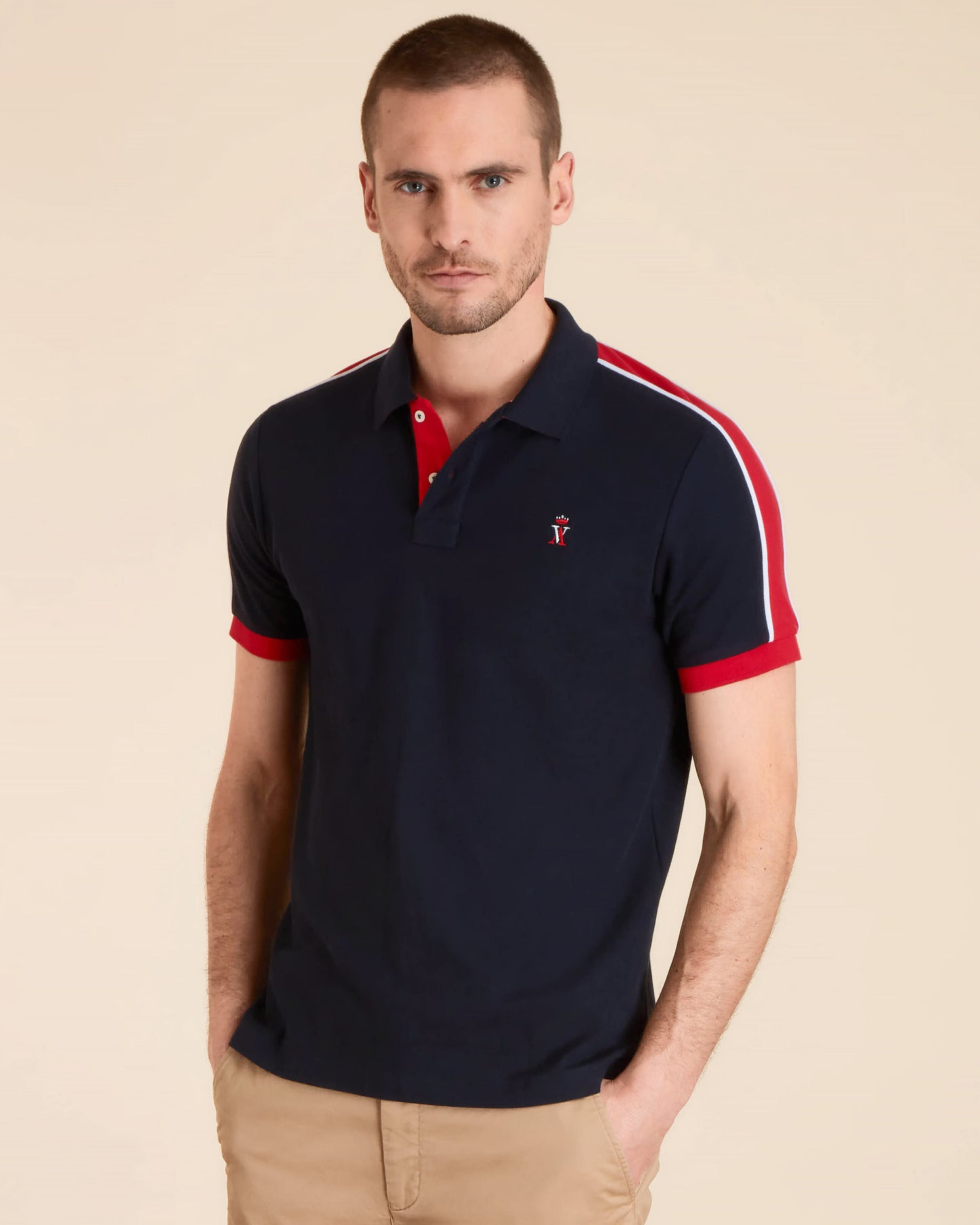 Polo Pilote Tricolore