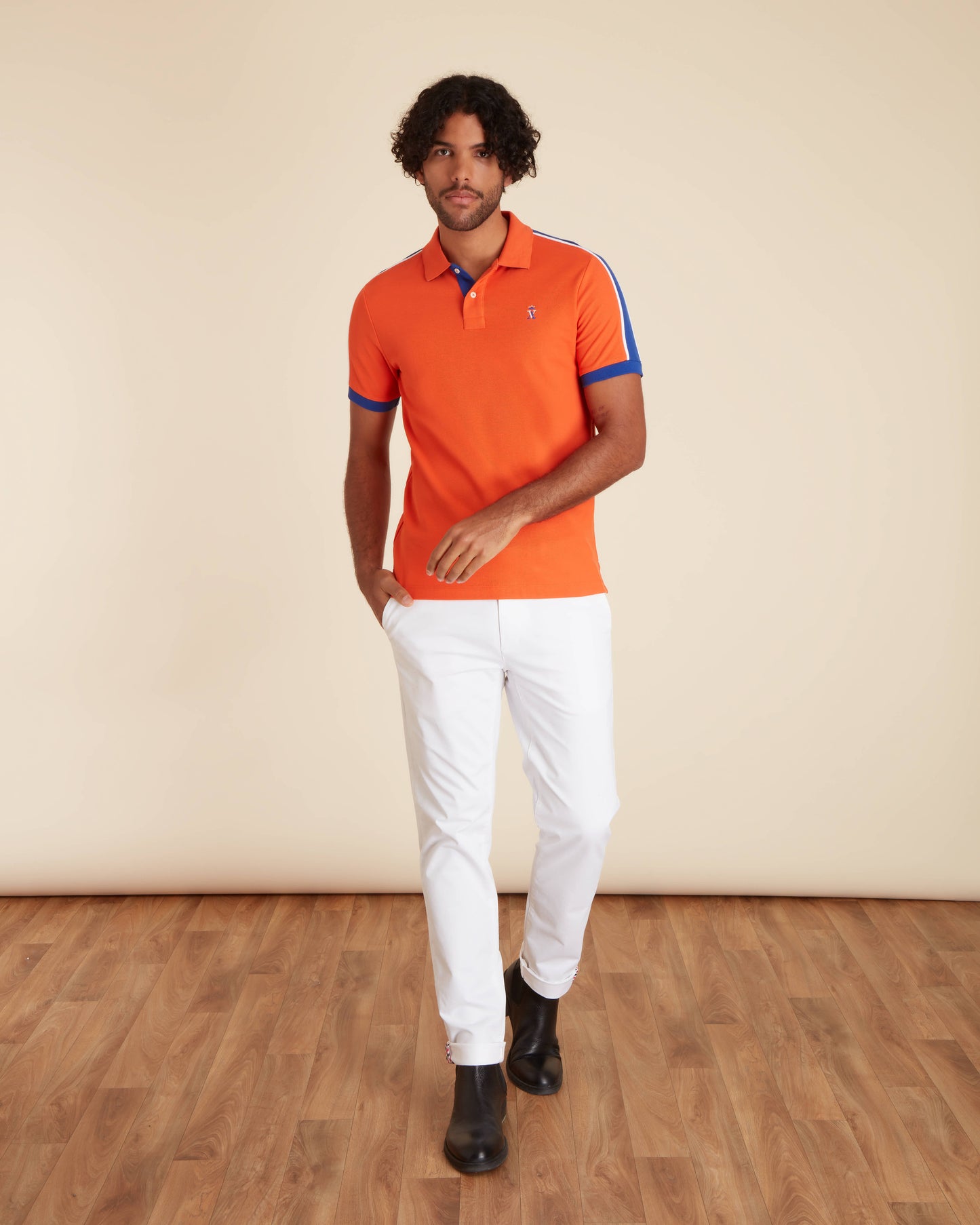 Polo Pilote Tricolore