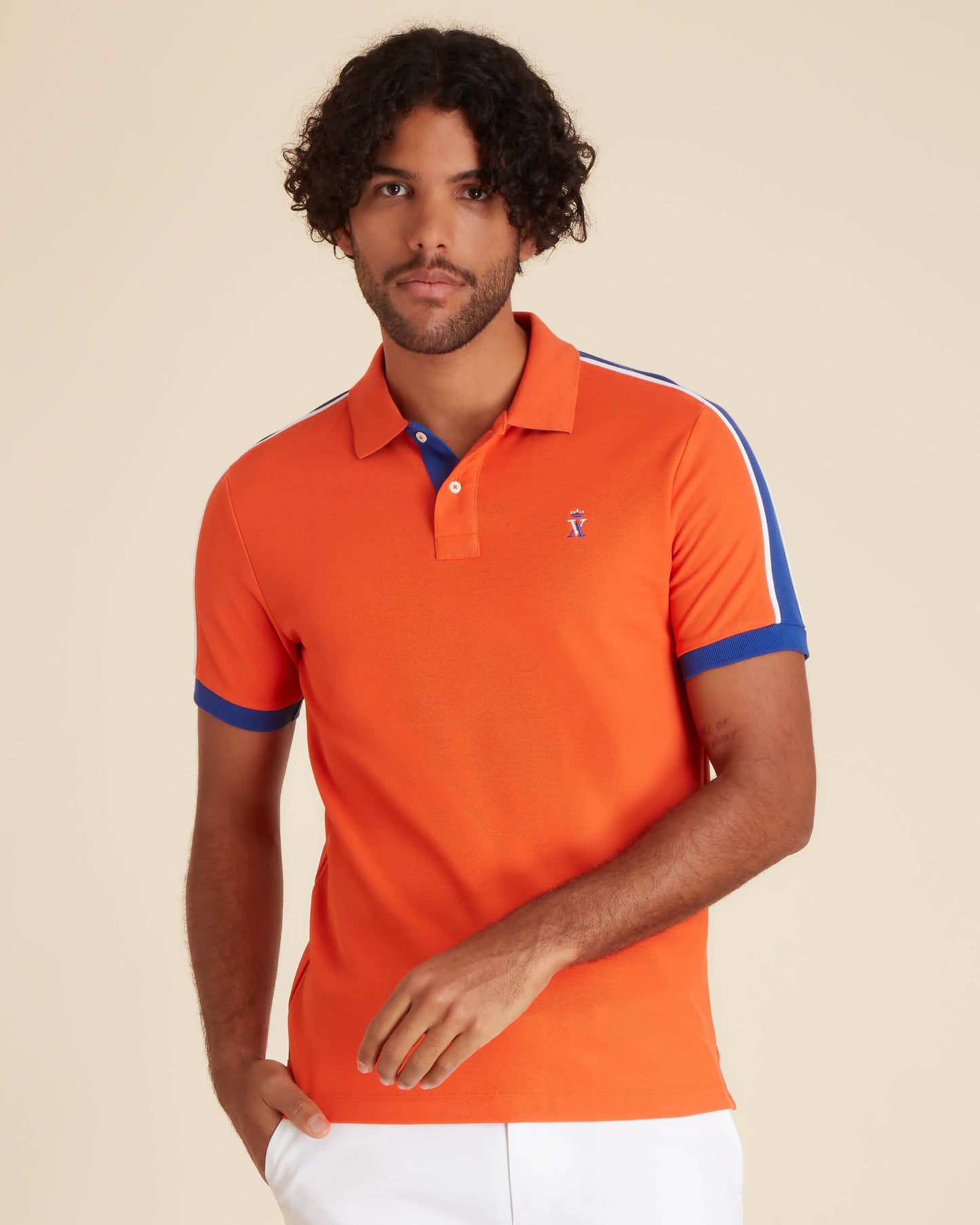 Polo Pilote Tricolore