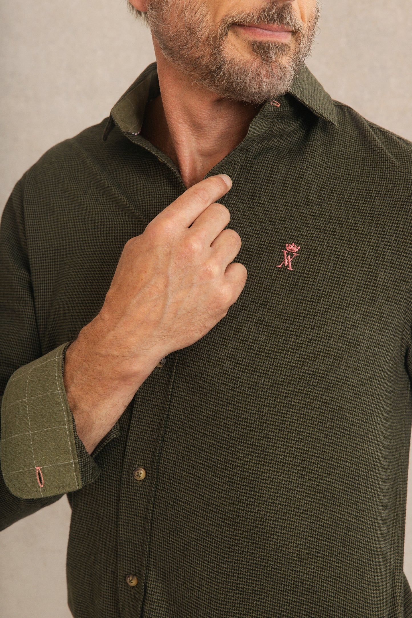 Chemise Regular Pied de poule