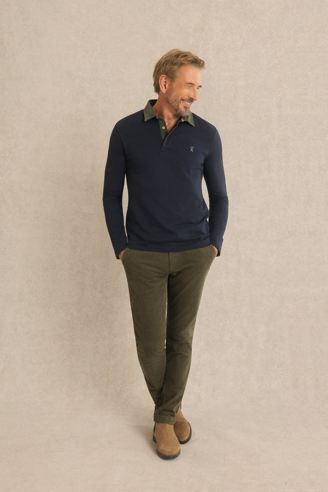 Polo à Détails Velours - Image principale