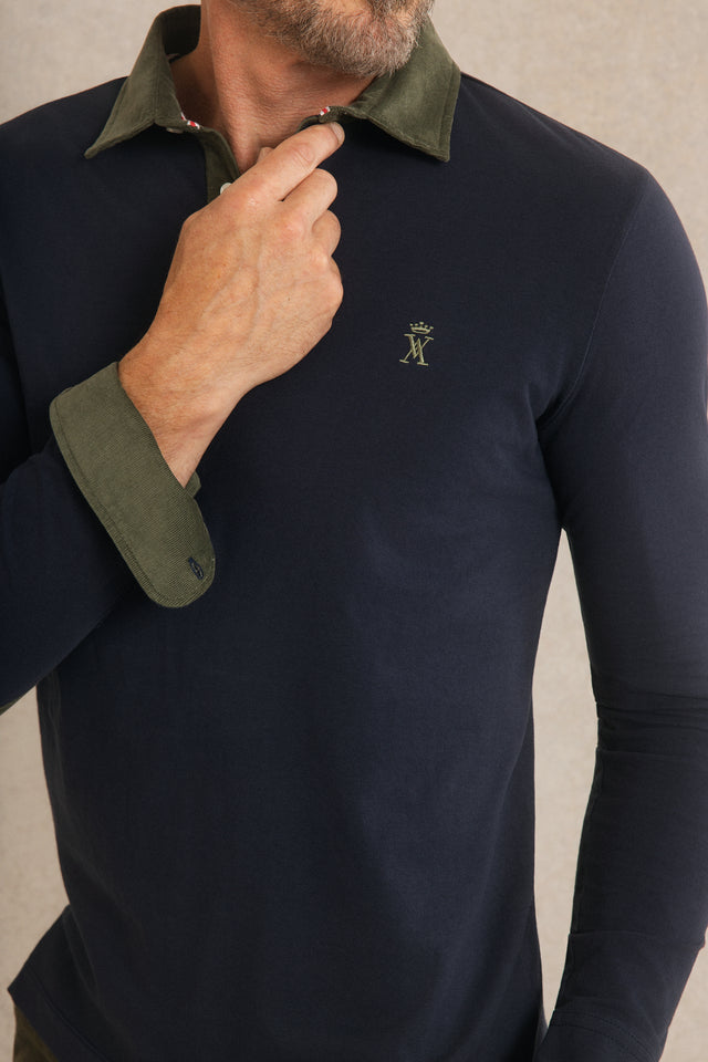 Polo à Détails Velours - Image principale