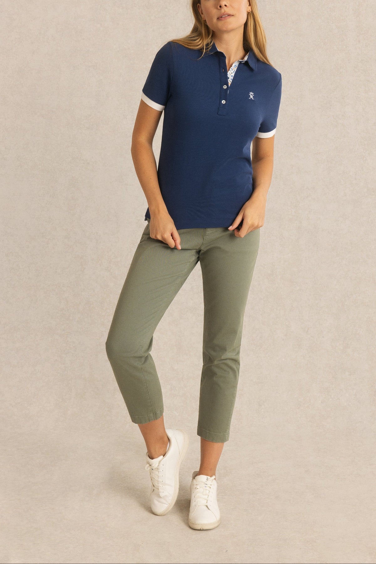Polo avec détails imprimés