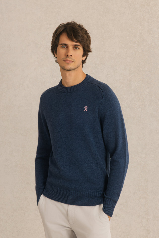 Pull Cold Rond Fil BiColore - Image principale