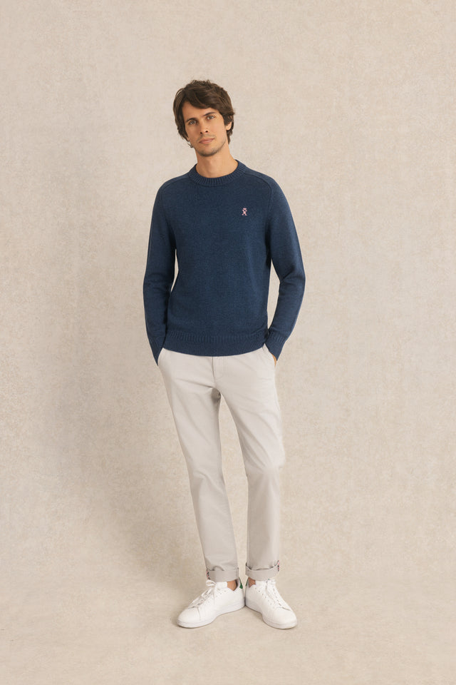 Pull Cold Rond Fil BiColore - Image principale