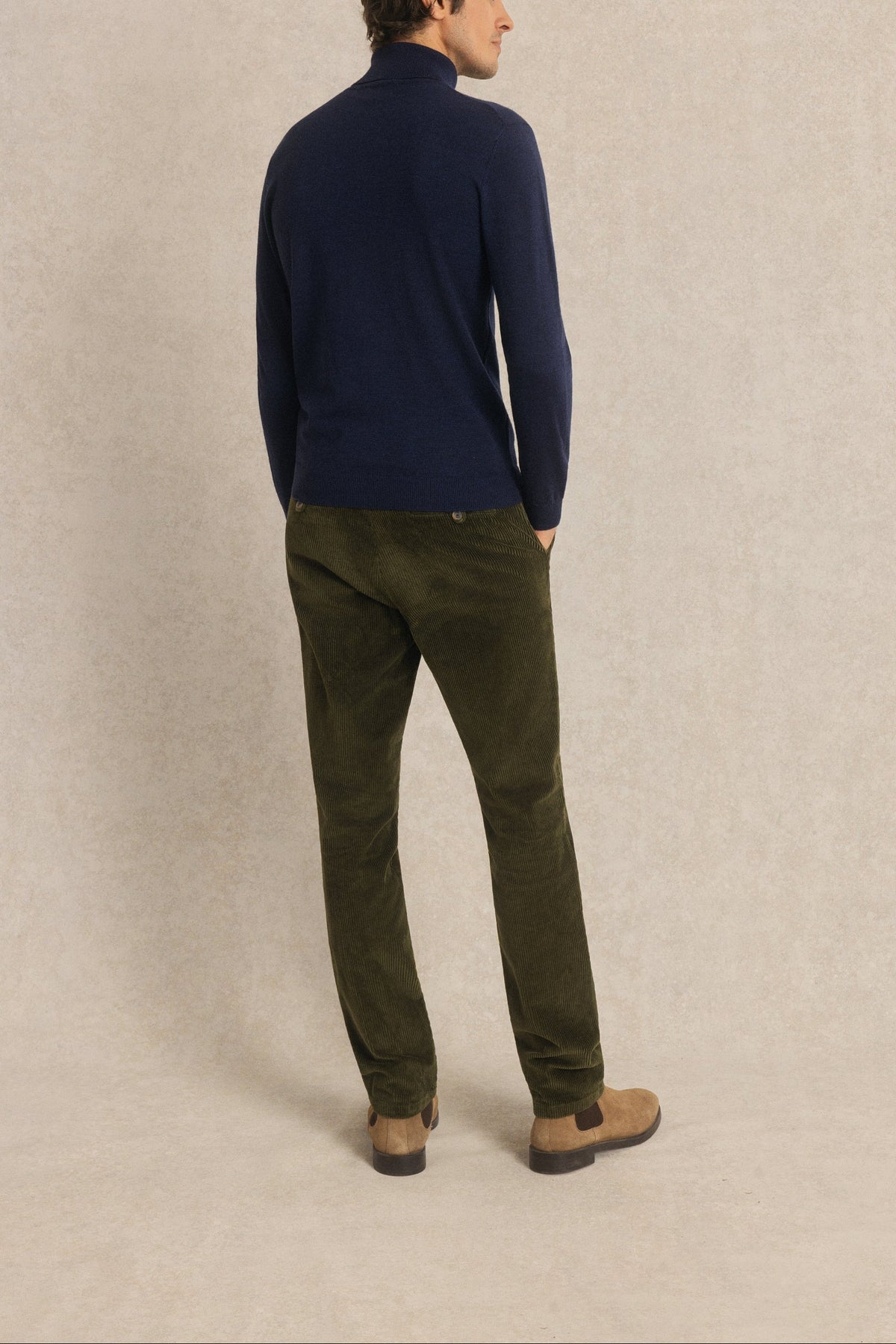 Pull Col Roulé 100% Laine