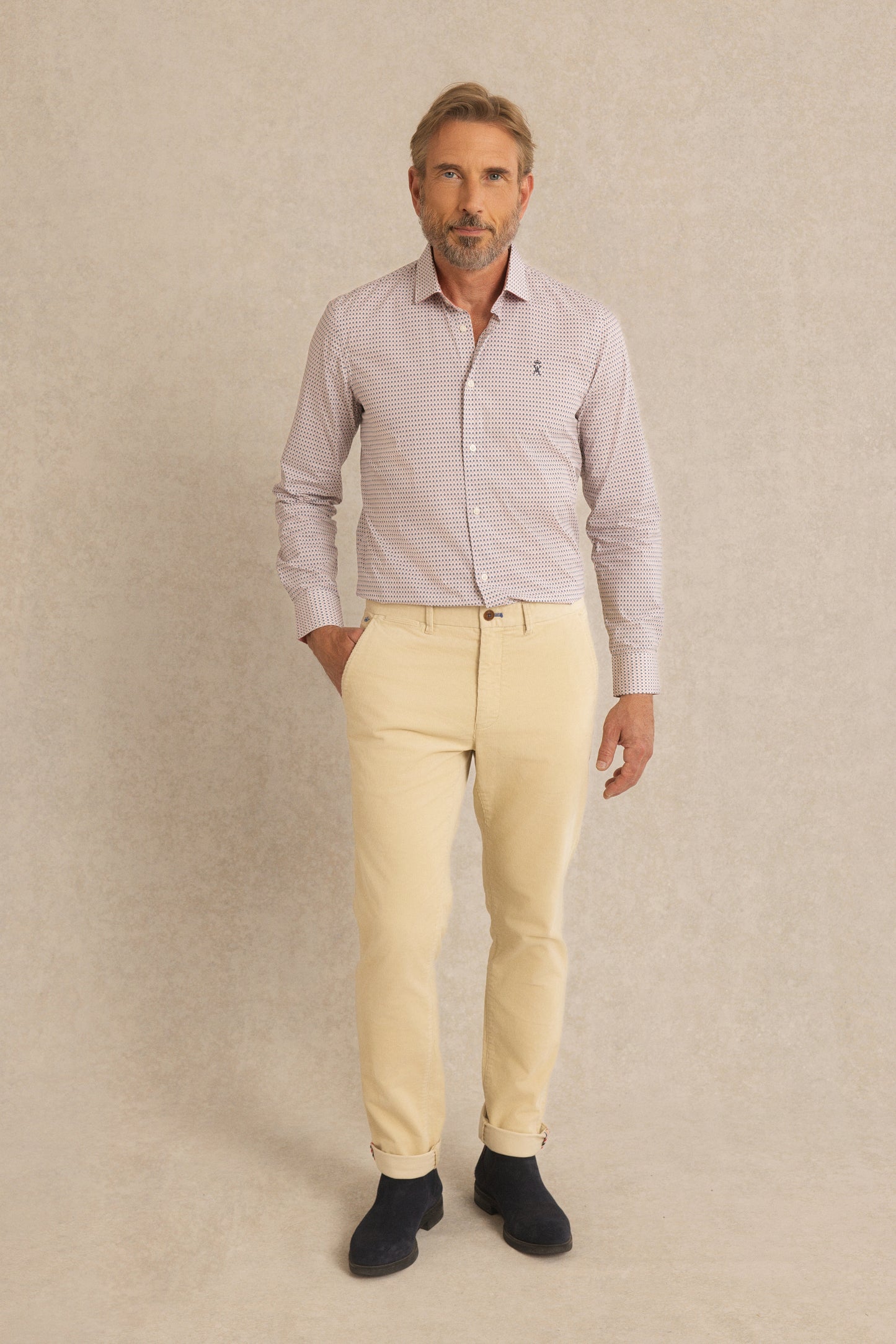 Pantalon en Velours Côtelé
